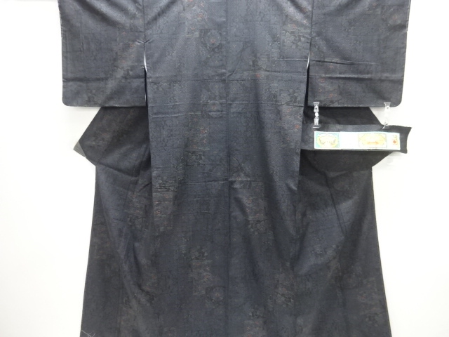 JAPANESE KIMONO / UNUSED DORO OSHIMA TSUMUGI (7 maruki)